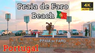 Praia de Faro Beach, Faro, Portugal 🇵🇹 #beach #portugal