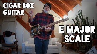 Cigar Box Guitar E Major Scale