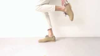 本革 スウェード オックスフォードシューズ