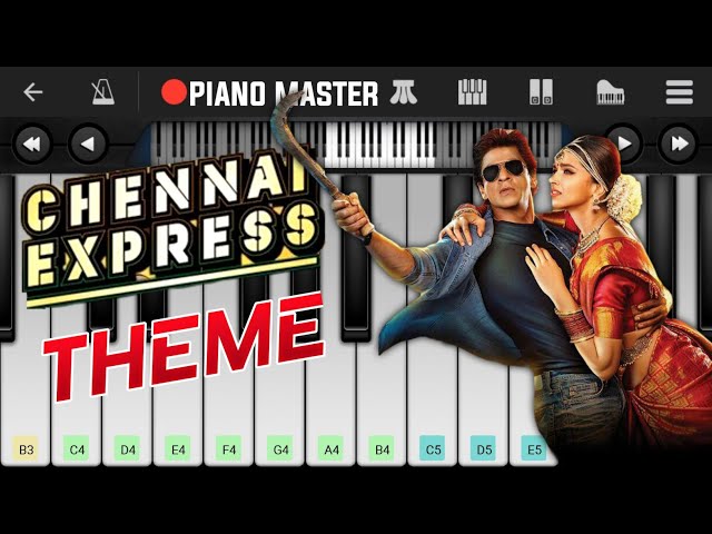 CHENNAI EXPRESS THEME SONG EASY PIANO TUTORIAL