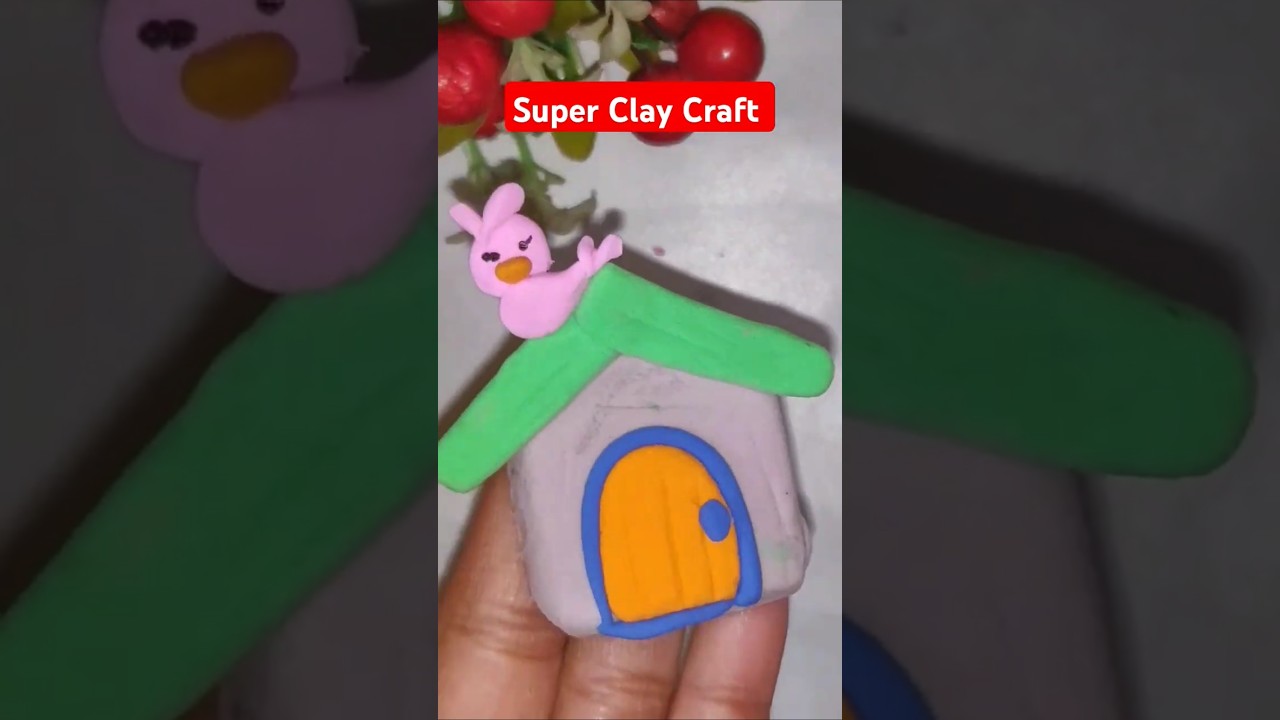 Air Dry Super Clay Craft ❤️🌈