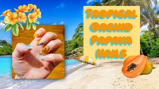 Summer Nail Tutorial | Papaya + Orchid + Beach Theme | Teal and Orange