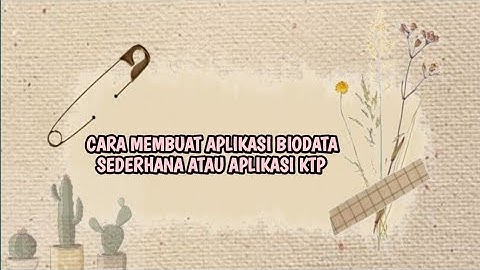 MEMBUAT APLIKASI BIODATA SEDERHANA ATAU KTP DI VISUAL BASIC NET 2010