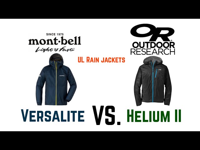 Comparing Mont-bell's new Versalite rain jacket to OR's