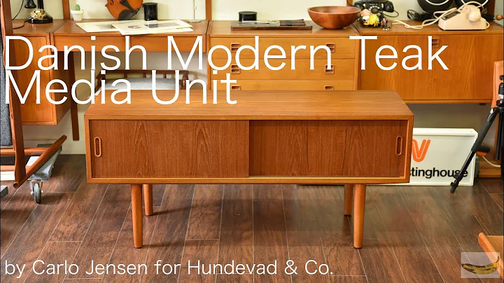 Danish Modern Teak Media Unit by Carlo Jensen for ...