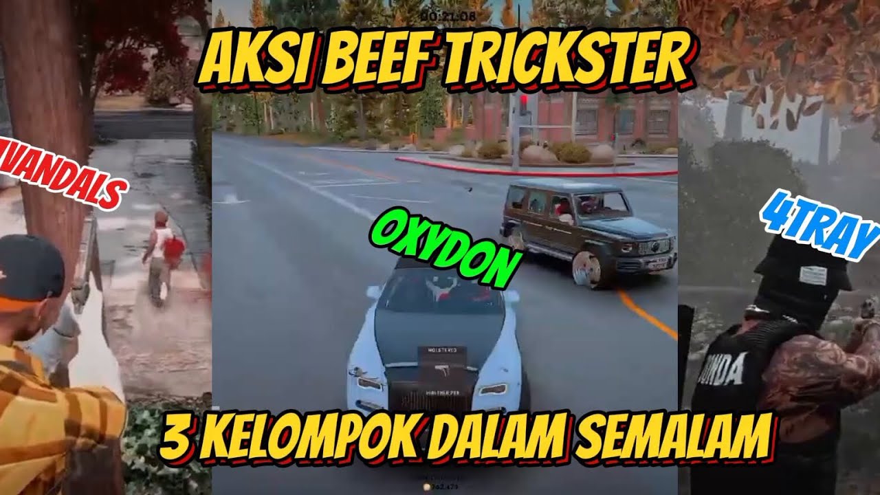 TRICKSTER HOT BEEF DALAM SATU MALAM!! GTA 5 ROLEPLAY
