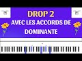 Drop2 avec l'accord de dominante