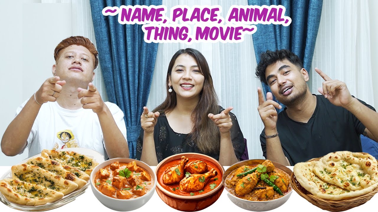 NAME, PLACE, ANIMAL, THING, MOVIE CHALLENGE | Sanjana Maharjan | AashutoshBrh | Jenish Shakya