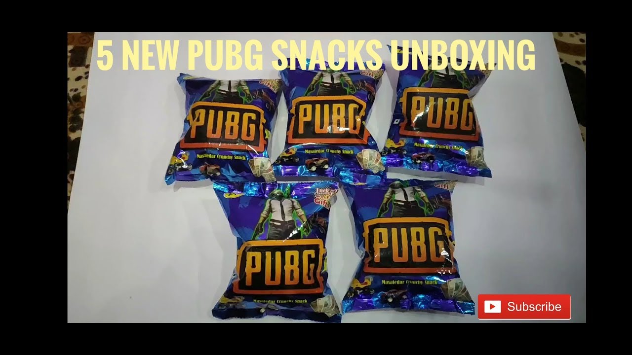 5 New Pubg snacks unboxing with inside gifts II PopPop Tv