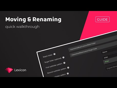 Move & rename your tracks automatically