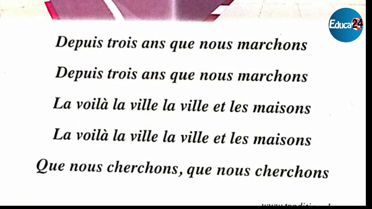 Paroles et Audio de la chanson " la voilà la ville " 1ère AEP - YouTube