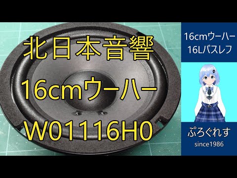Kitanihon Onkyo 16cm woofer W01116H0 - YouTube