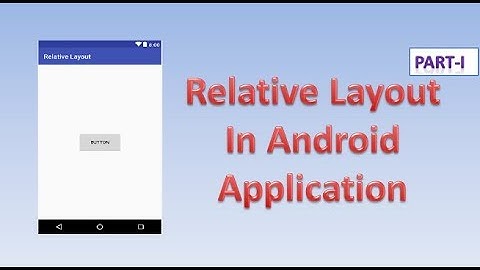 Relative Layout In Android Application,#24