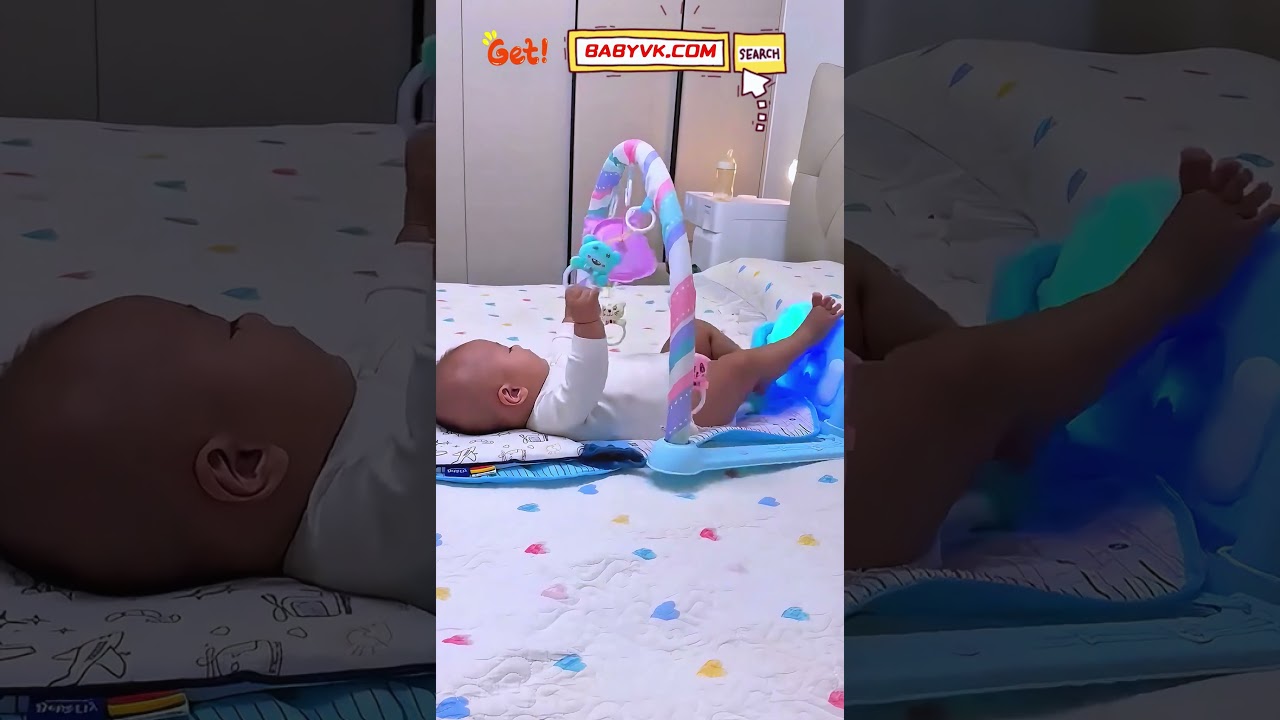 Looking for fun ways to build baby’s leg strength? Try Baby Foot Piano Gym! 