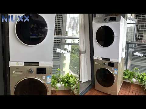 Adjustable Washer Dryer Stacking Kit 46–66 cm | Space-Saving Laundry Stacking Frame | NIUXX W518