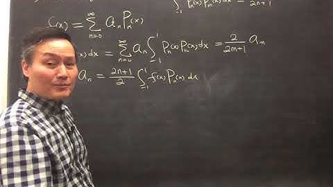 Arfken 7th Edition Section 15.2 Legendre Series