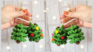 🎄Ёлка Крючком🎄Брелок-Подвеска Ёлка🎅Crochet Christmas Tree 🎅Weihnachtsbaum Häkeln