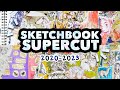 Jelarts sketchbook tour supercut  all my sketchbooks 20202023