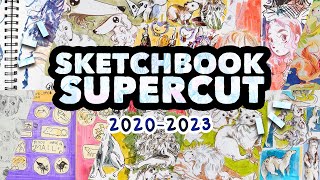 JelArts Sketchbook Tour SUPERCUT // All My Sketchbooks (2020-2023)