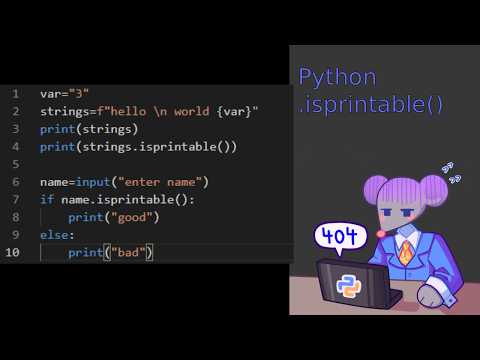 Python .isprintable()