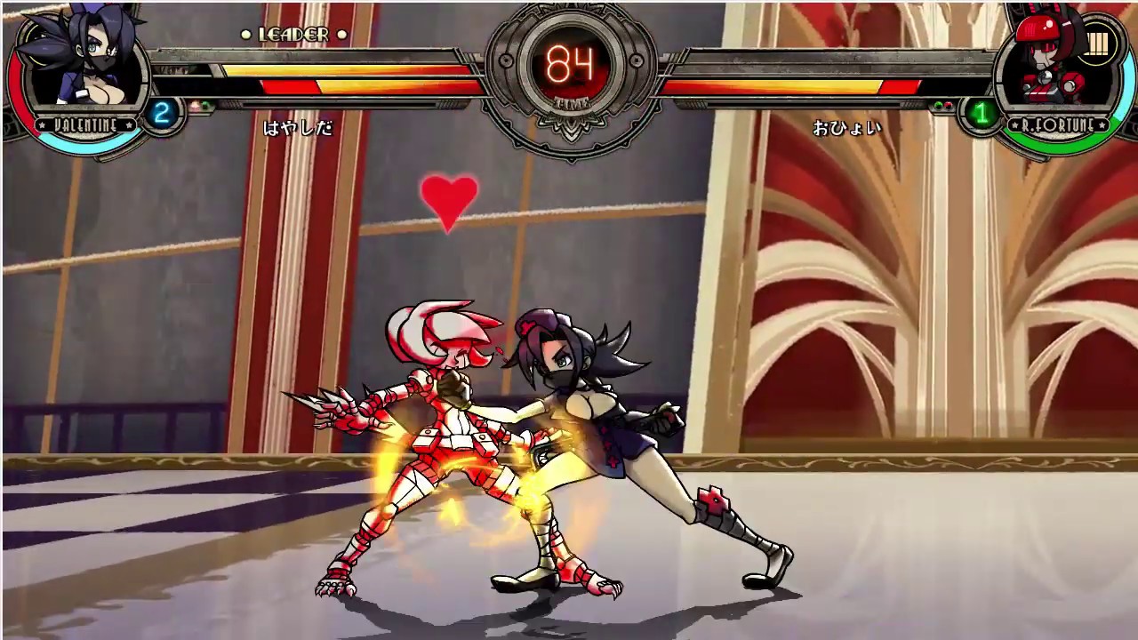 Skullgirls ヴァレンタイン フクアvsロボフォーチュン Youtube