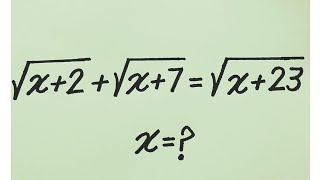 Only a genius can solve this Radical equation | Math olympiad mathematics 