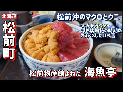 【松前町】海魚亭のウニまぐろ丼【函館から2時間】