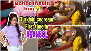 Turkish icecream in Asansol // Turkey icecream #vlog #turkishicecream