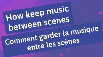 How to #1 Keep music between scenes with GDevelop5