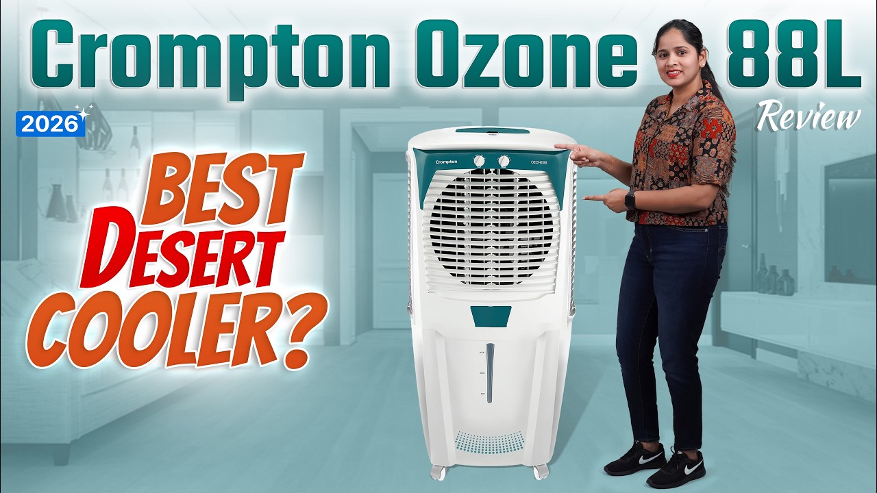 88l Crompton Ozone 88L Air Cooler Review 🔥 Best Desert Cooler Under ₹10,000 ...
