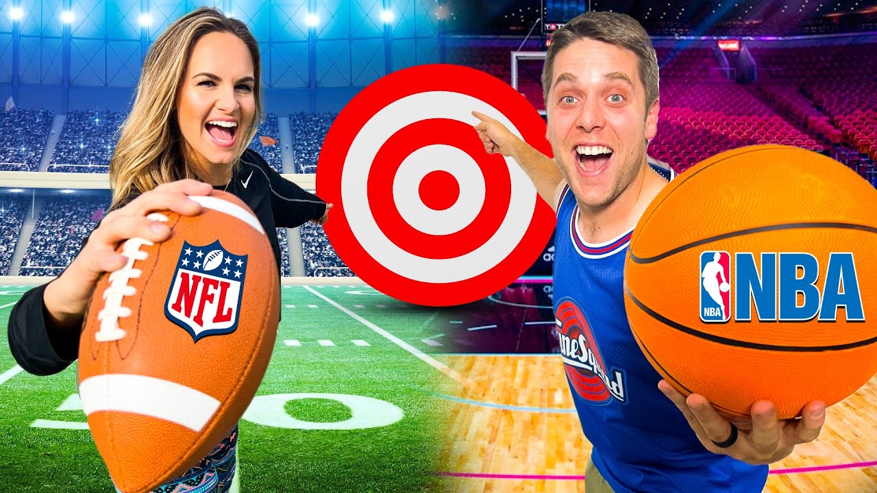 NFL vs NBA Trick Shots! Ft. Jenna Bandy YouTube
