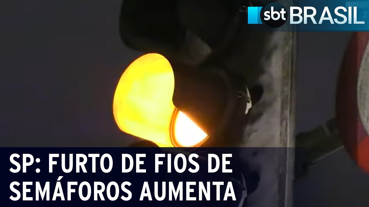 SP: aumenta 20% o roubo de semáforos em 2022 | SBT Brasil (14/01/23)