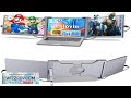 15" Laptop Screen Extender 1080P FHD IPS Triple Portable Monitor for 15" 17.3"