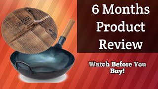 6 Months Review for YOSUKATA Flat Bottom Wok Pan + Premium Wok Cover (product link in description)