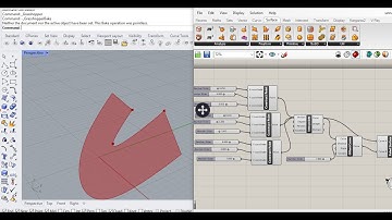 Grasshopper video 3 curves and points creation with sliders