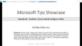 Famous Add New Table in OneNote | Microsoft 365 | Tip 48 Profile