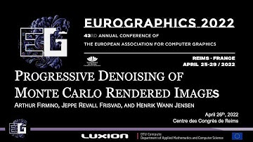 EG2022 - Progressive Denoising of Monte Carlo Rendered Images