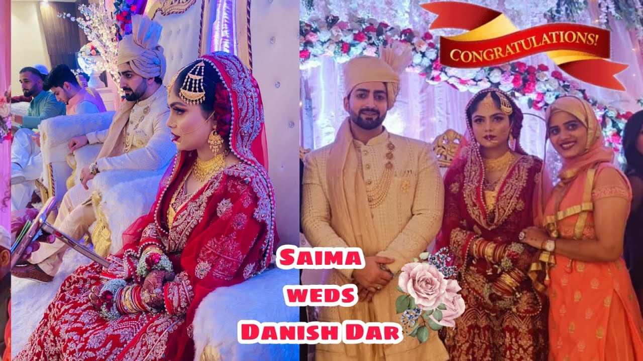 Wedding Vlog ️ Saima Weds Danish Dar Congratulations to both of you🫶🏻
