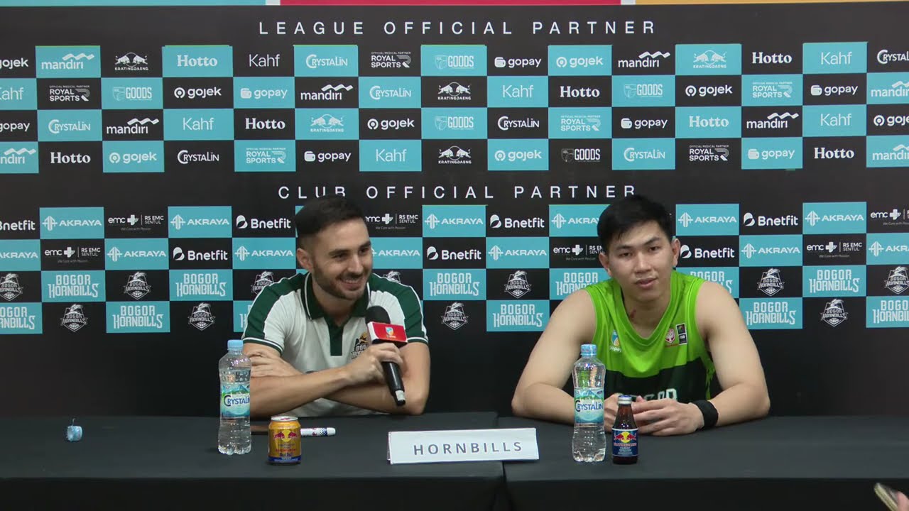 PRESS CONFERENCE - BOGOR HORNBILLS VS TANGERANG HAWKS BASKETBALL CLUB