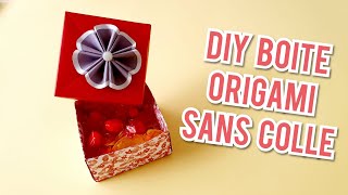 Diy boite cadeau sans colle | origami ...