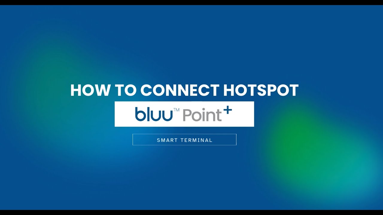 Bluu Point Plus: Wi-Fi Hotspot Connection - YouTube