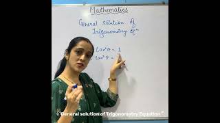 General solution of Trigonometry Equation #class12th #maths #education #mathematics