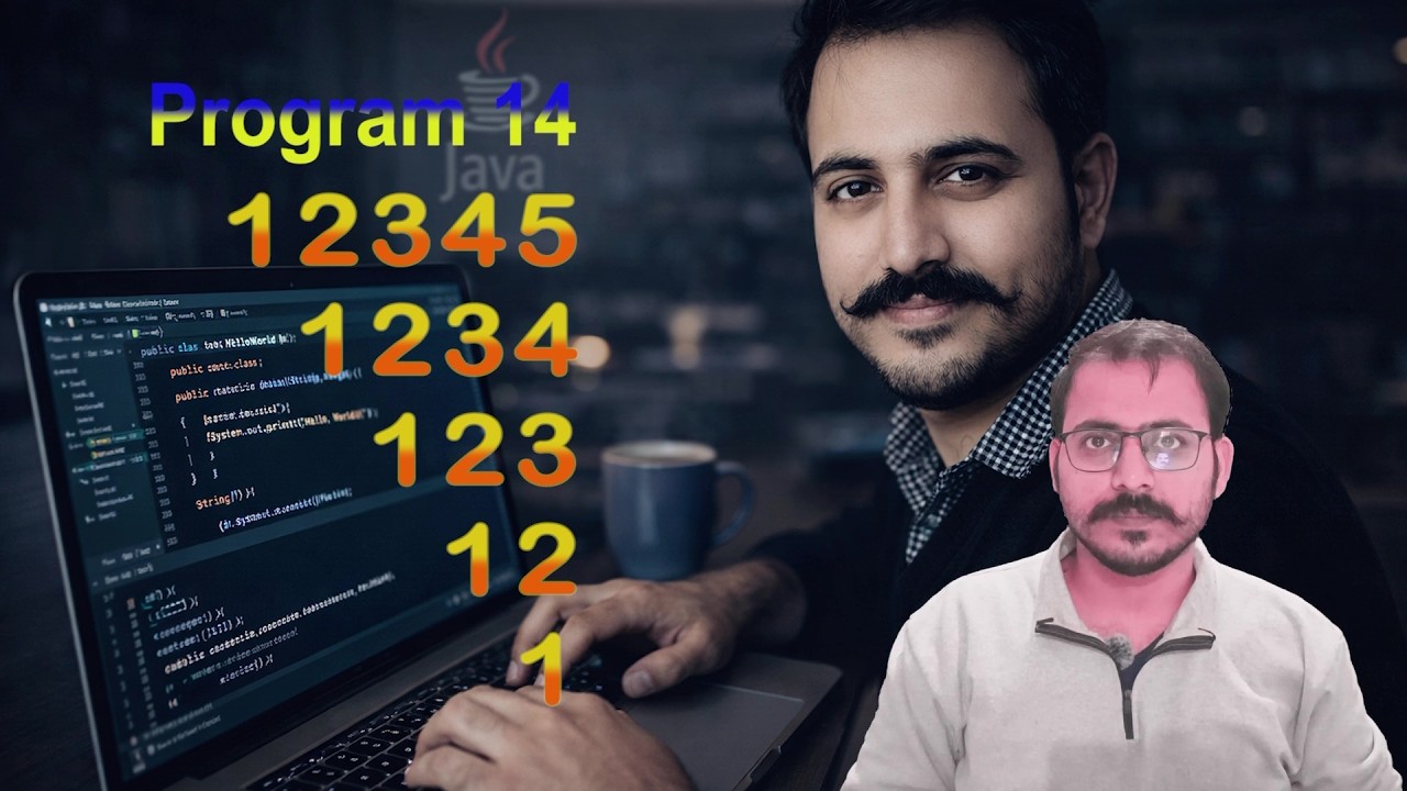 Program 14 | Java Program to Print Number Pattern - YouTube