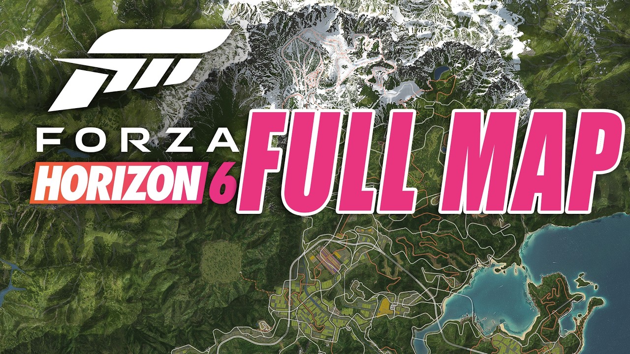 FORZA HORIZON 6 FULL MAP REVEAL - YouTube