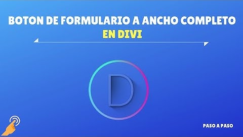 Botón de formulario a ancho completo en Divi