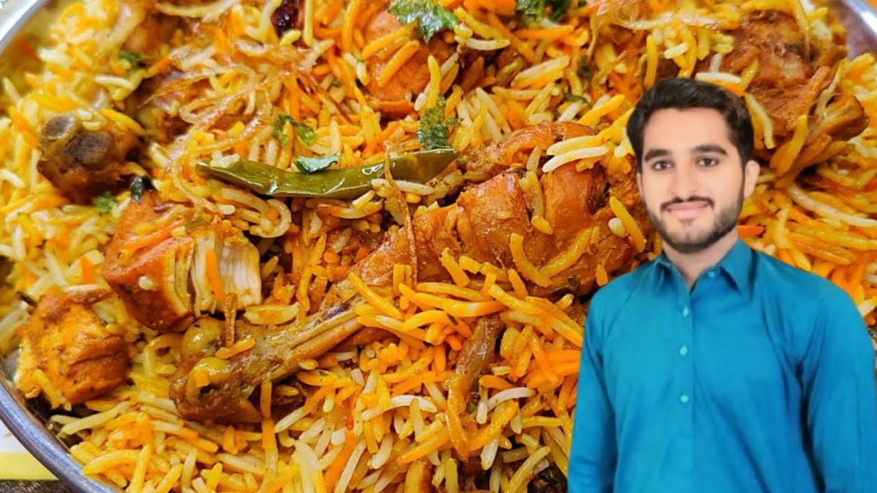 Easy way to make chicken biryani with colorچکن بریانی کلر والی بنانے کا اسان طریقہ