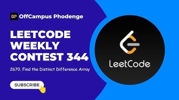 Leetcode 2670. Find the Distinct Difference Array | Weekly Contest 343 | Leetcode weekly contest
