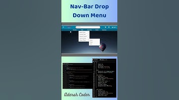 Day - 5 | 100 days 100 projects challenge | Nav-bar drop down menu using html and css #coding