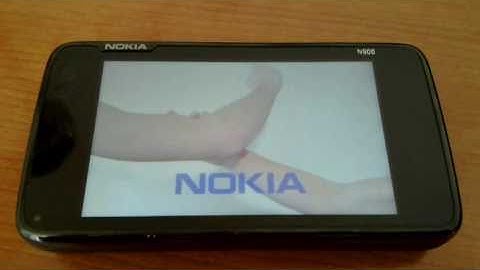 Nokia N900 very alternative boot video