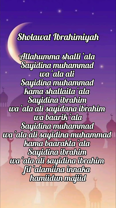 SHOLAWAT IBRAHIMIYAH #shorts